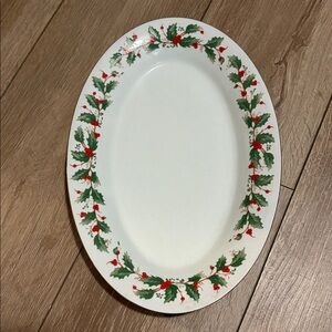 Serving Platter-China Pearl Fine China “Noel”